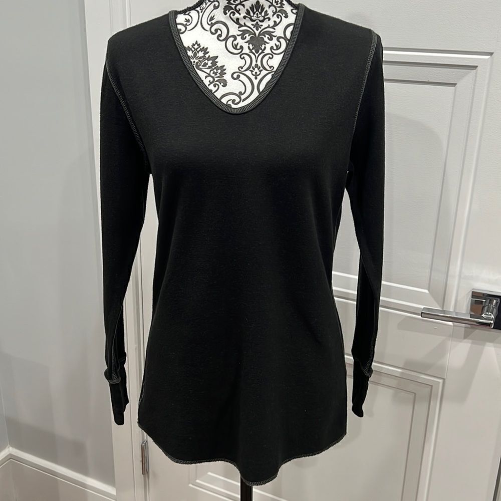 Graced by Grit Black Long Sleeve Top size M/L